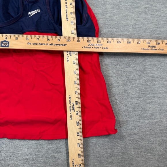 Speedo Shirts Women Medium Red Tank Top Lifeguard Guard Swim Endurance Training - Picture 7 of 8